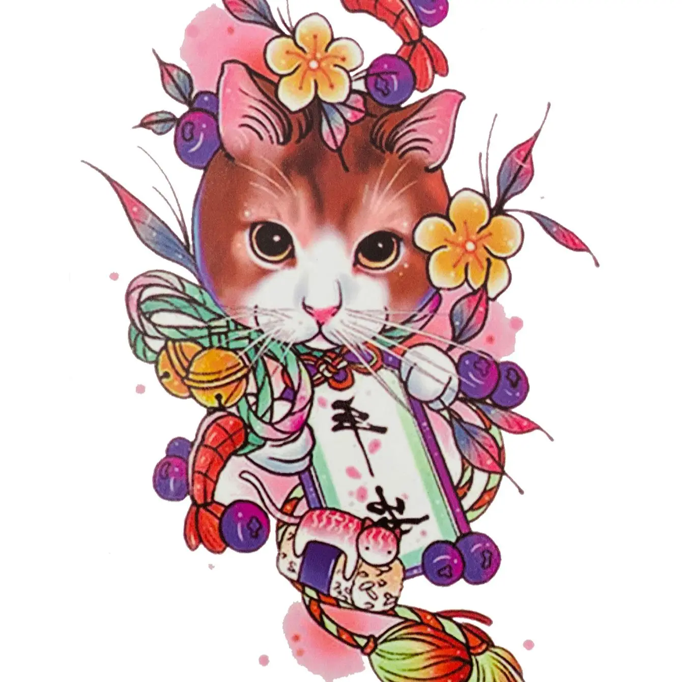 Cat Temporary Tattoo Sticker - Image 3