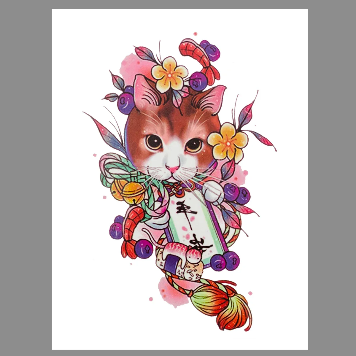 Cat Temporary Tattoo Sticker - Image 4