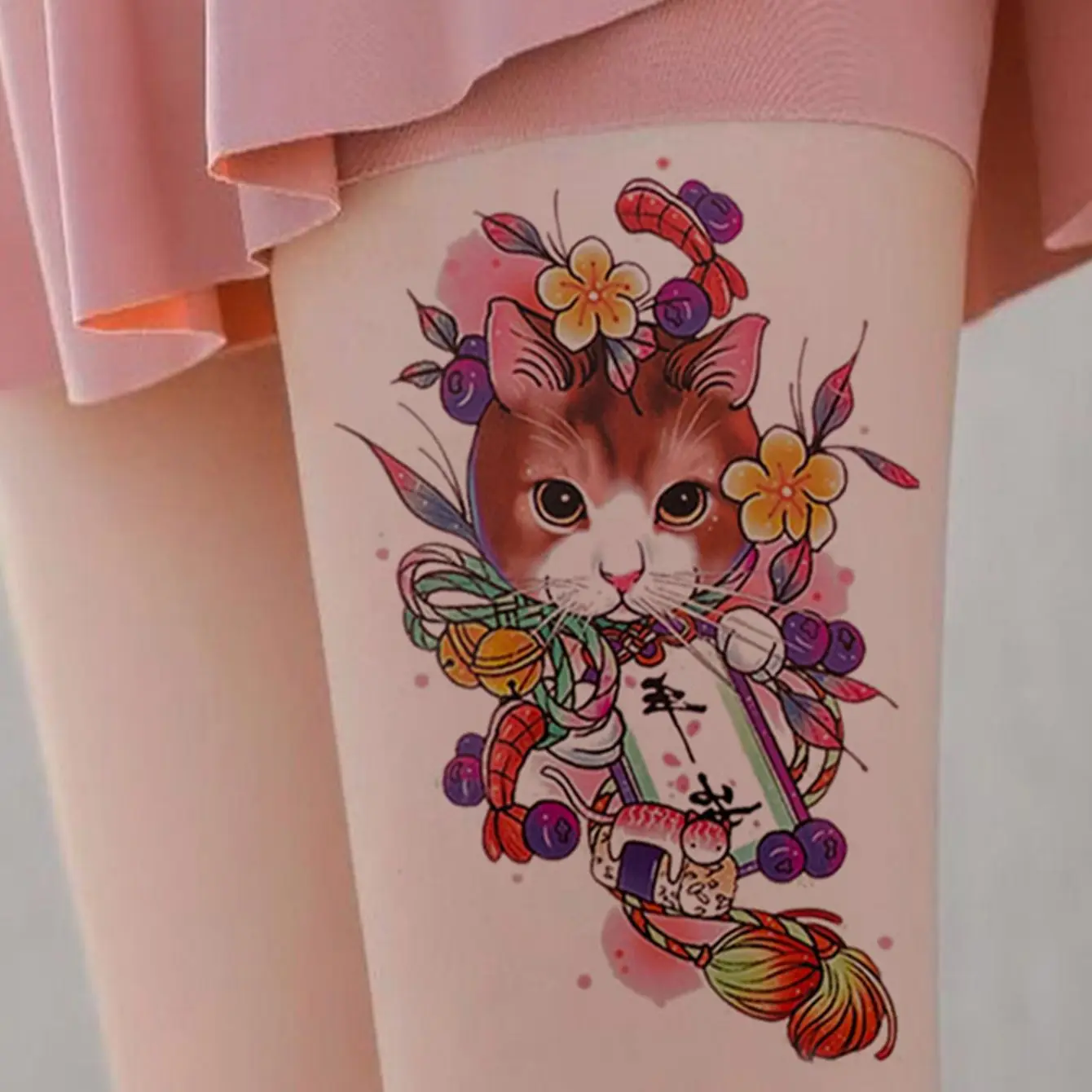Cat Temporary Tattoo Sticker - Image 5