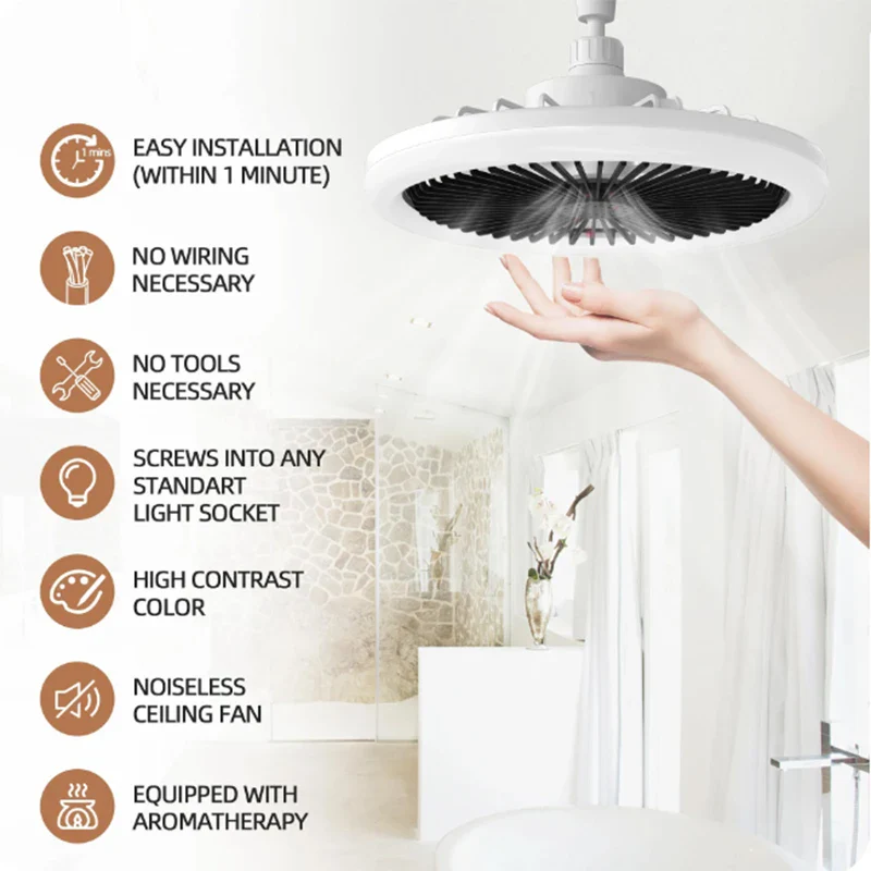 Ceiling Fan with LED Light - Image 5