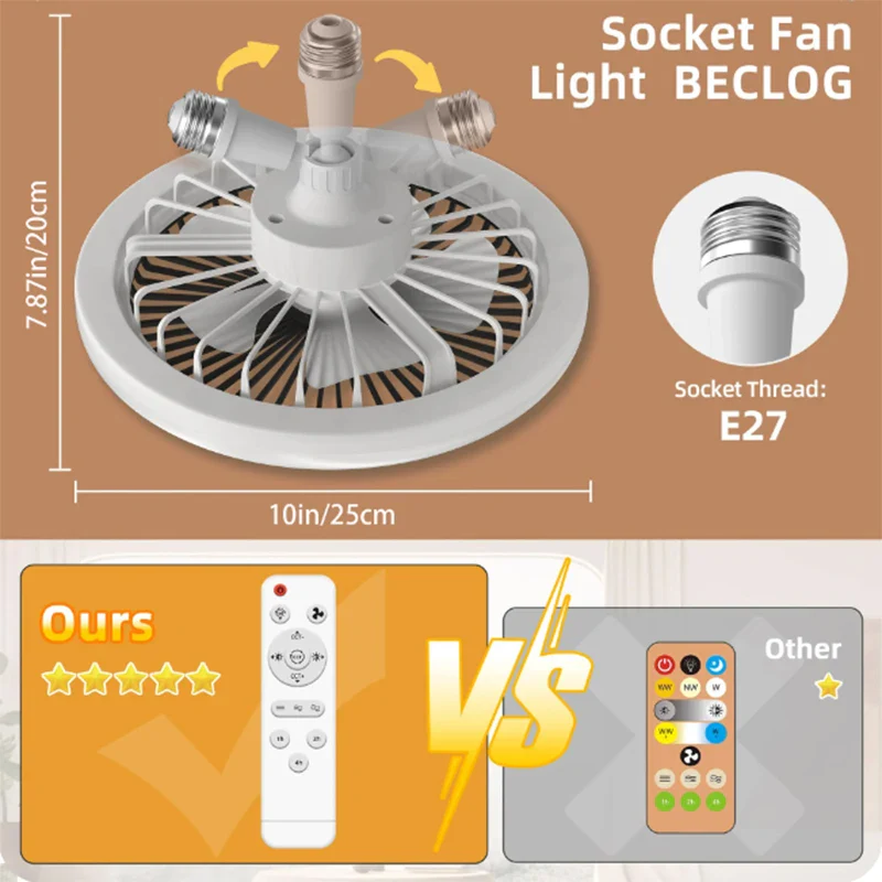 Ceiling Fan with LED Light - Image 6