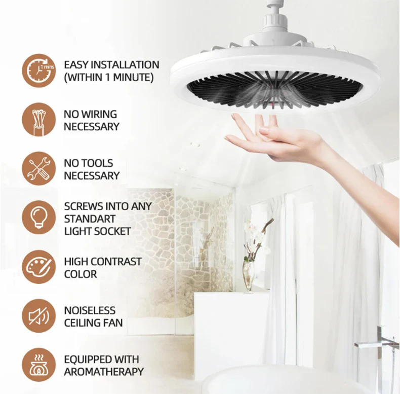 Ceiling Fan with LED Light - Image 8