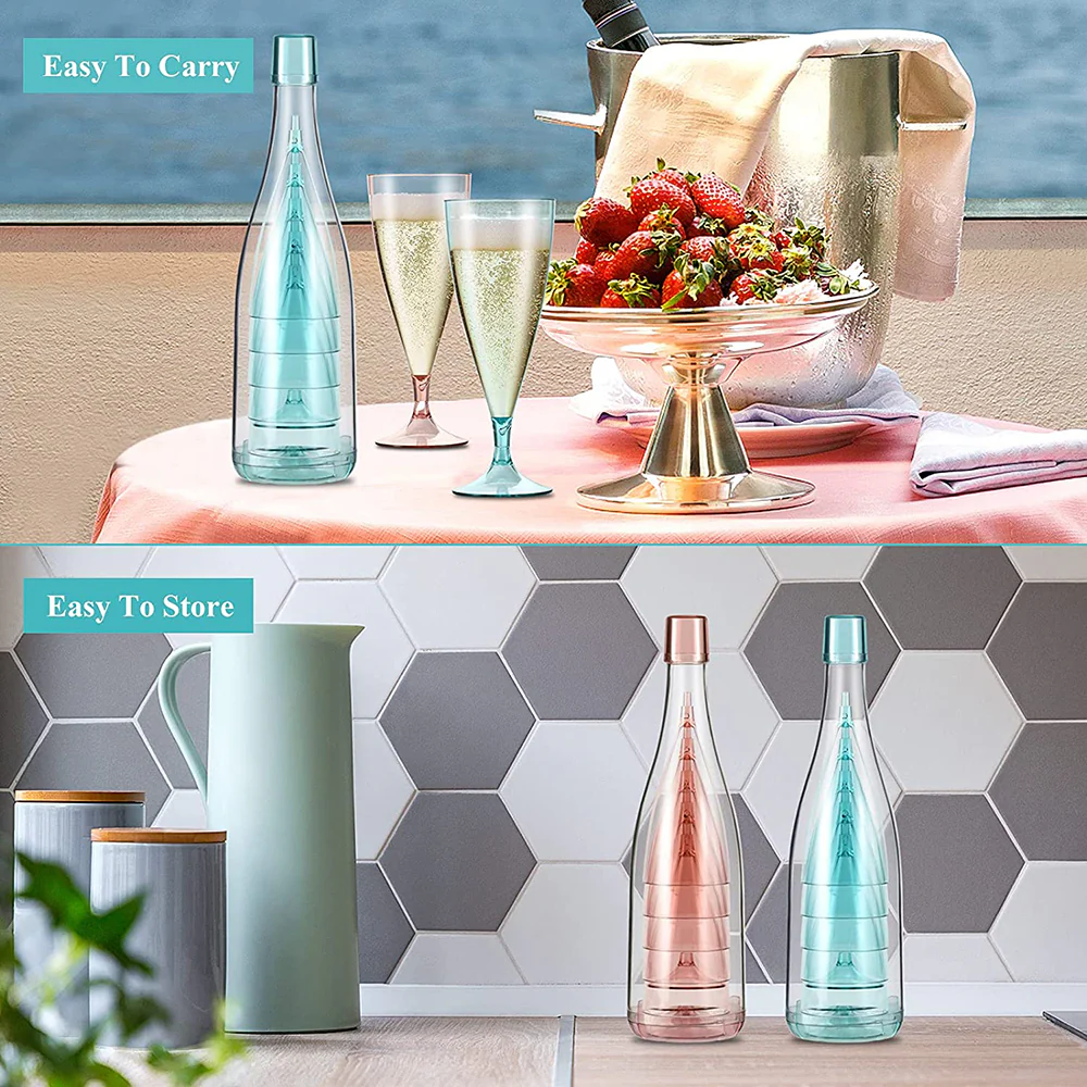 Champagne Glasses Bottle Set - Image 16