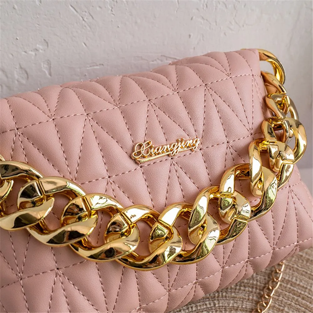 Chic Chain Charisma: PU Leather Crossbody Clutch - Image 5