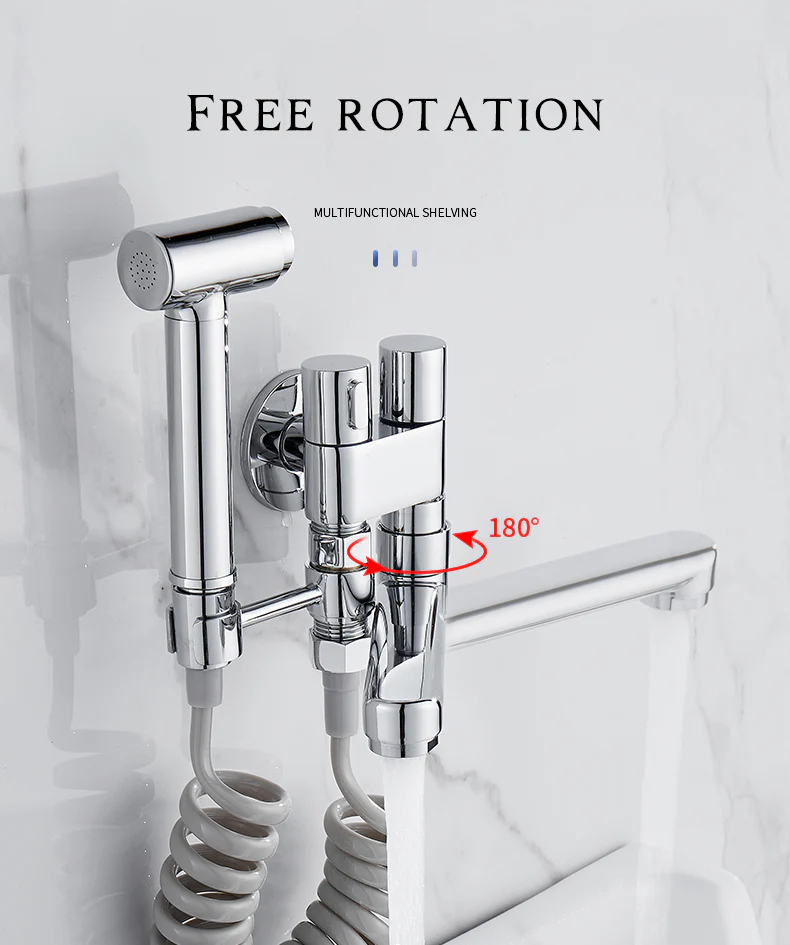 Chrome Brass Hygienic Shower - Image 15