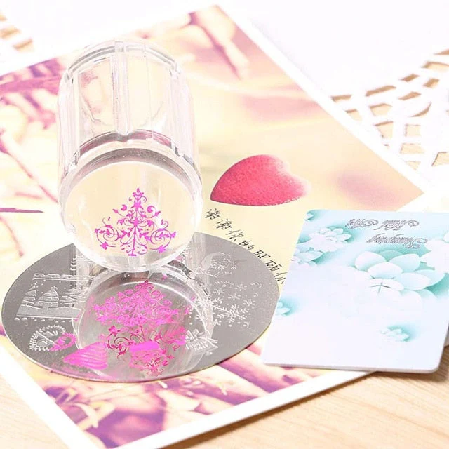 Clear Round Jelly Nail Stamper - Image 3