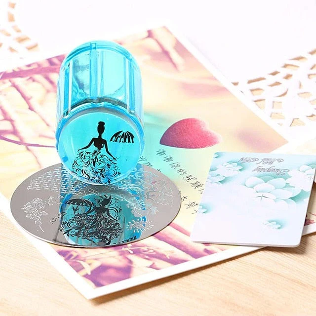 Clear Round Jelly Nail Stamper - Image 4