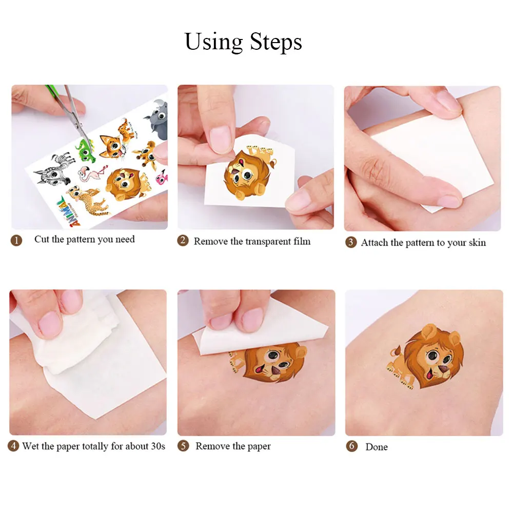 Color Flower Tattoo Sticker - Image 6