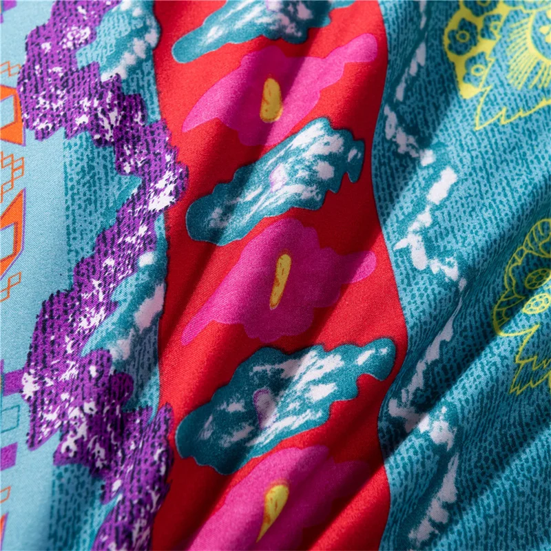 Colorful Boho Style Quilt Duvet Pillow Cover - Image 4