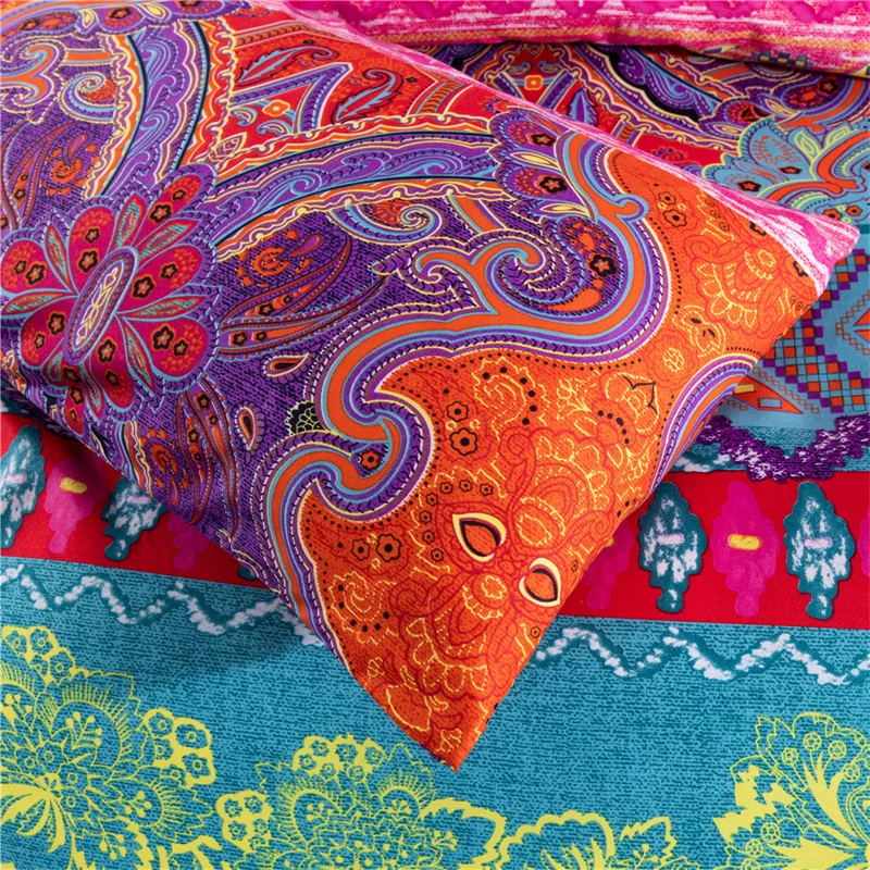 Colorful Boho Style Quilt Duvet Pillow Cover - Image 5
