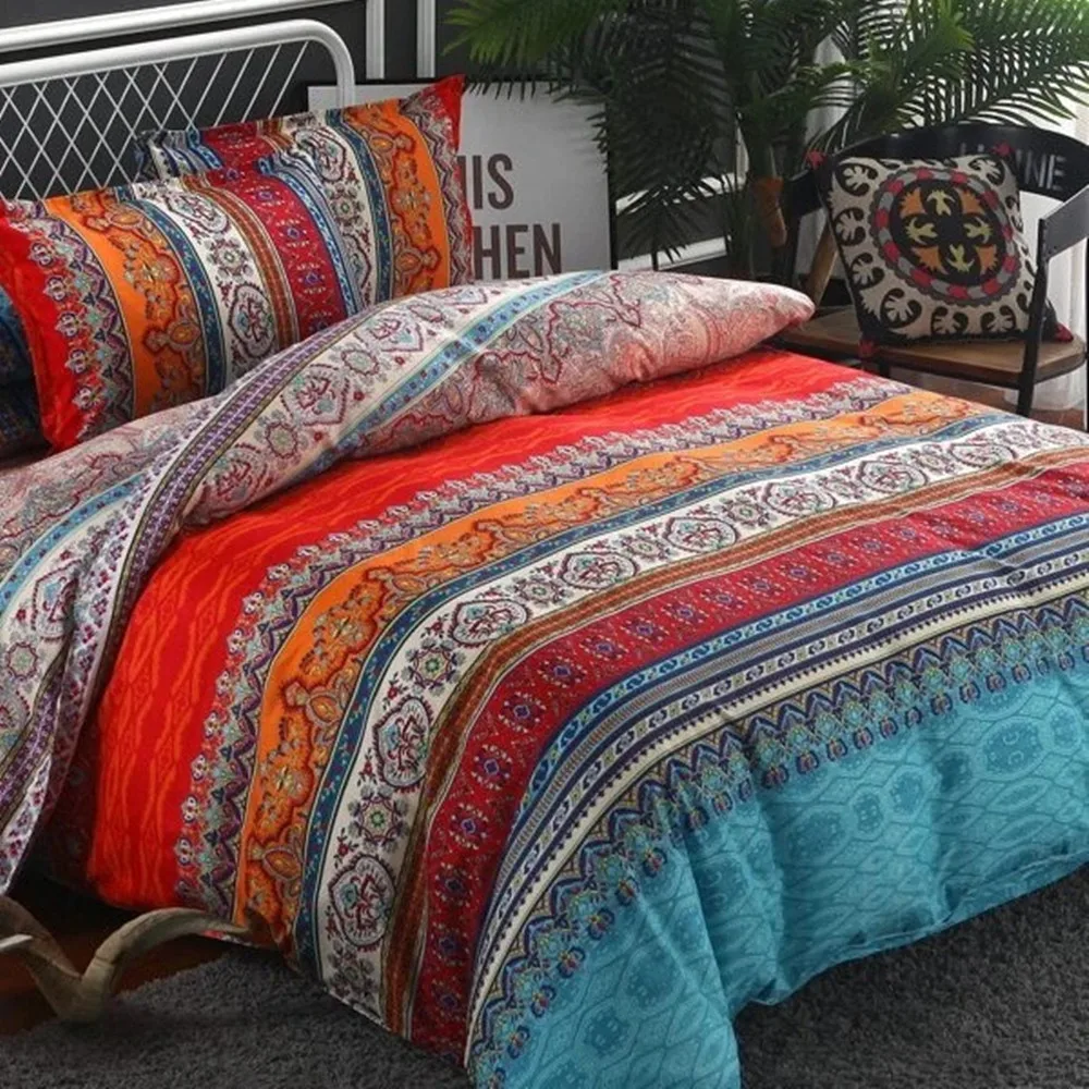 Colorful Boho Style Quilt Duvet Pillow Cover - Image 8