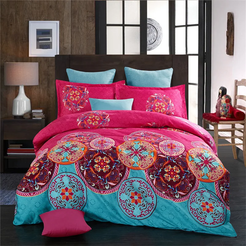 Colorful Boho Style Quilt Duvet Pillow Cover - Image 9