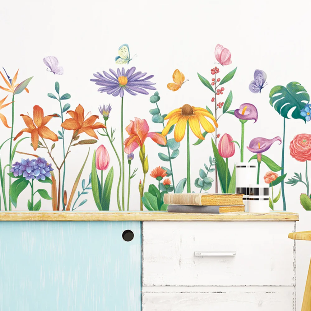 Colorful Flowers Wall Sticker - Image 2