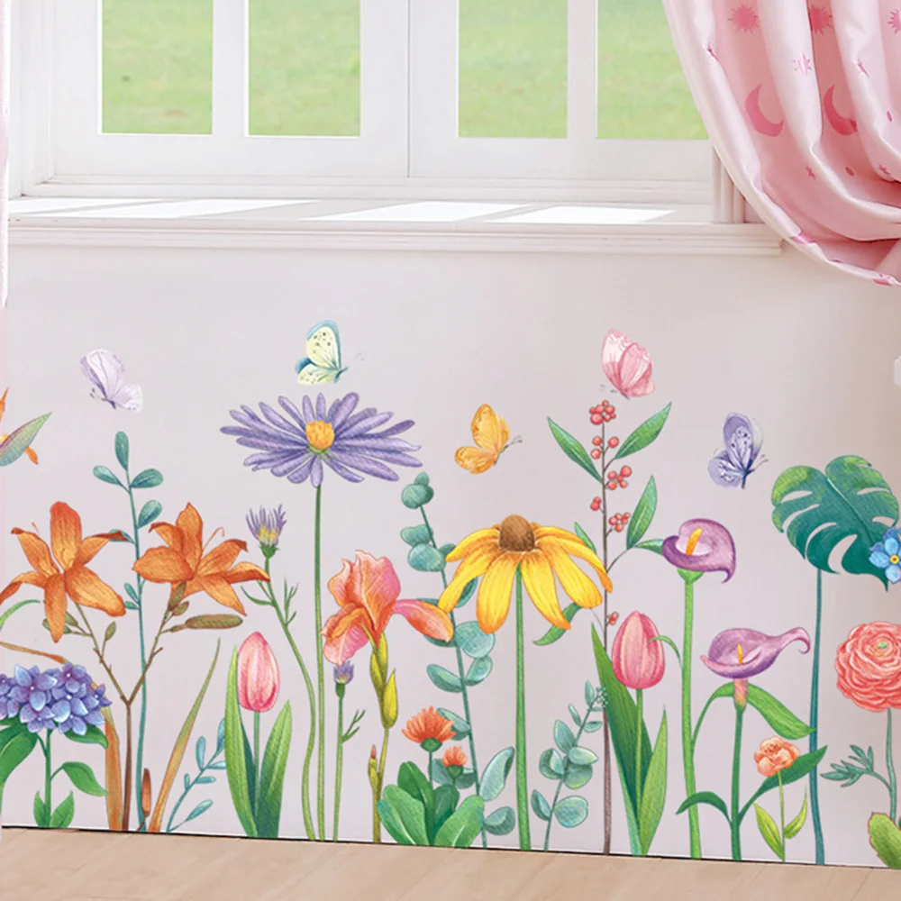 Colorful Flowers Wall Sticker - Image 4