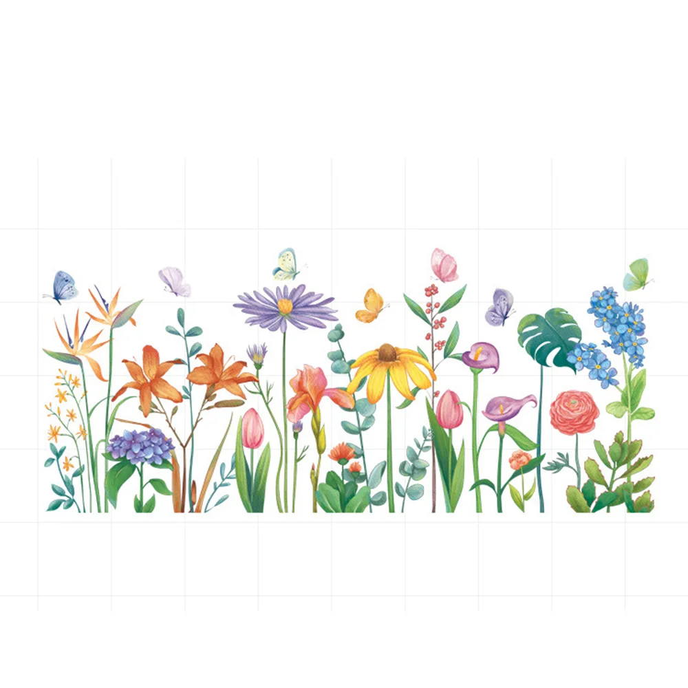 Colorful Flowers Wall Sticker - Image 5