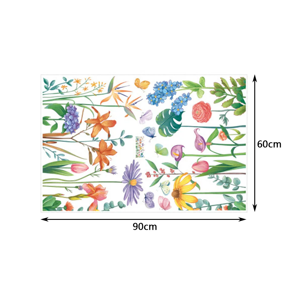 Colorful Flowers Wall Sticker - Image 6