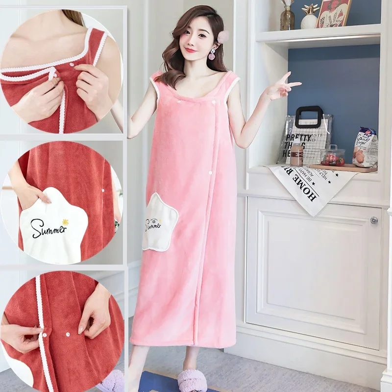 CoralVelvet Bath Wrap - Image 12