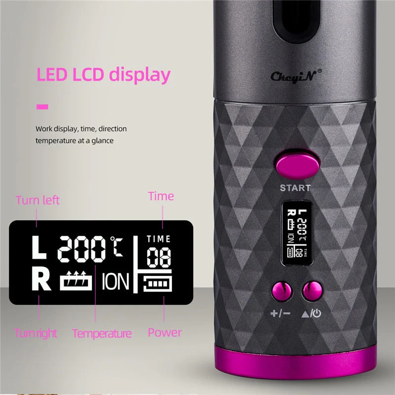 Cordless Hair Curler USB Rechargeable - Image 4