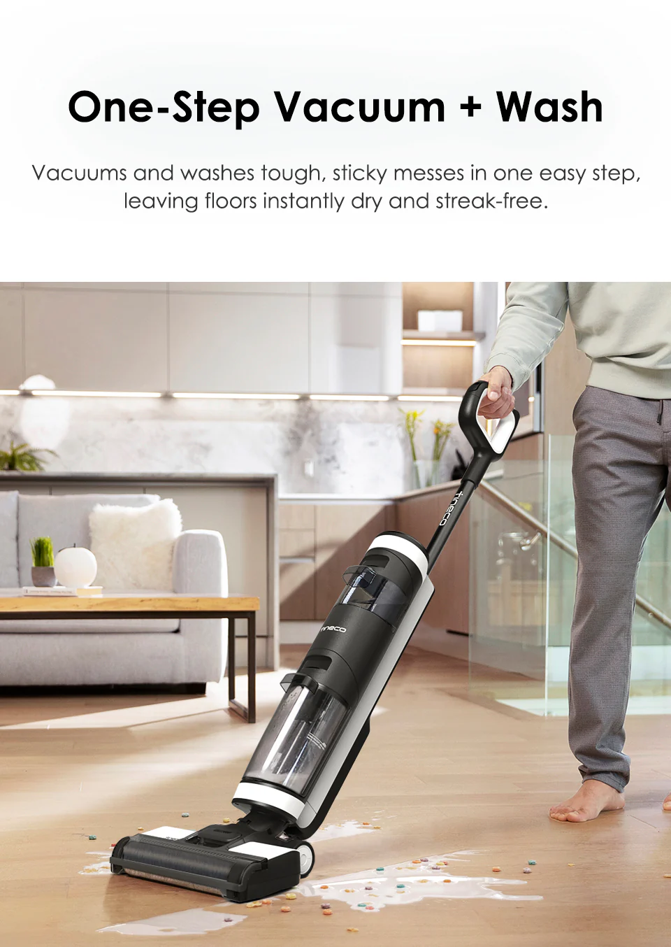 Cordless Smart Dry Wet Self-Cleaning Floor Washer Mop - Image 10