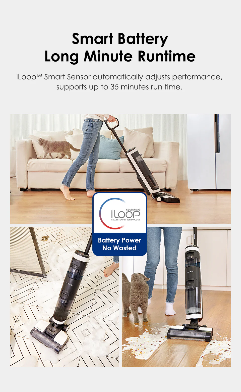 Cordless Smart Dry Wet Self-Cleaning Floor Washer Mop - Image 15