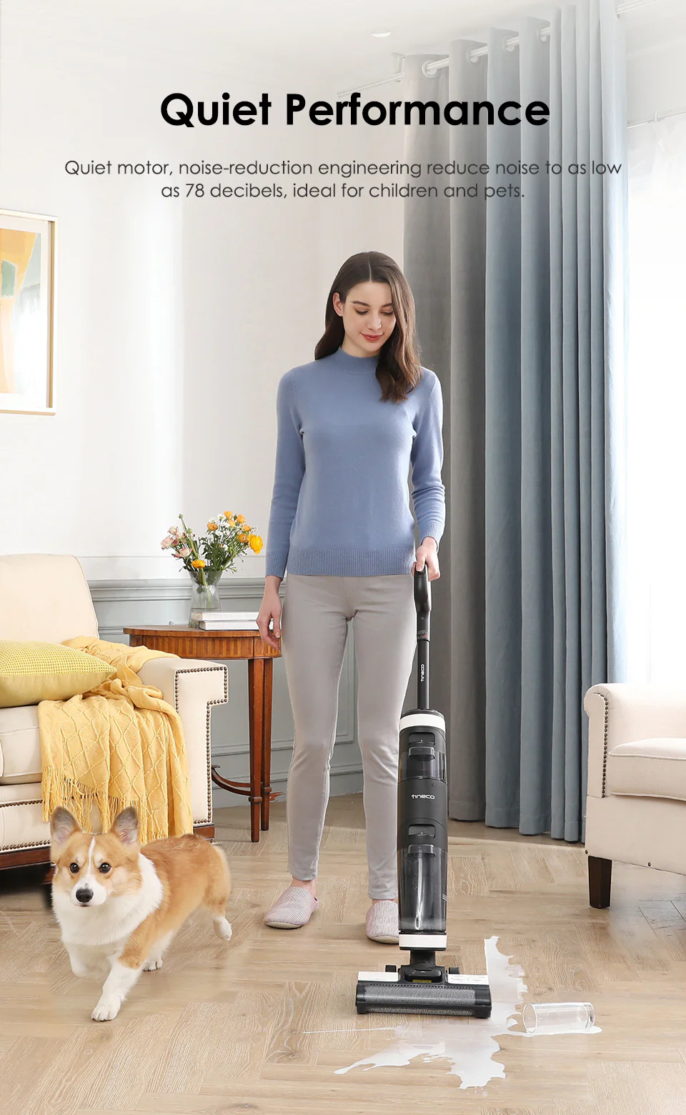Cordless Smart Dry Wet Self-Cleaning Floor Washer Mop - Image 16