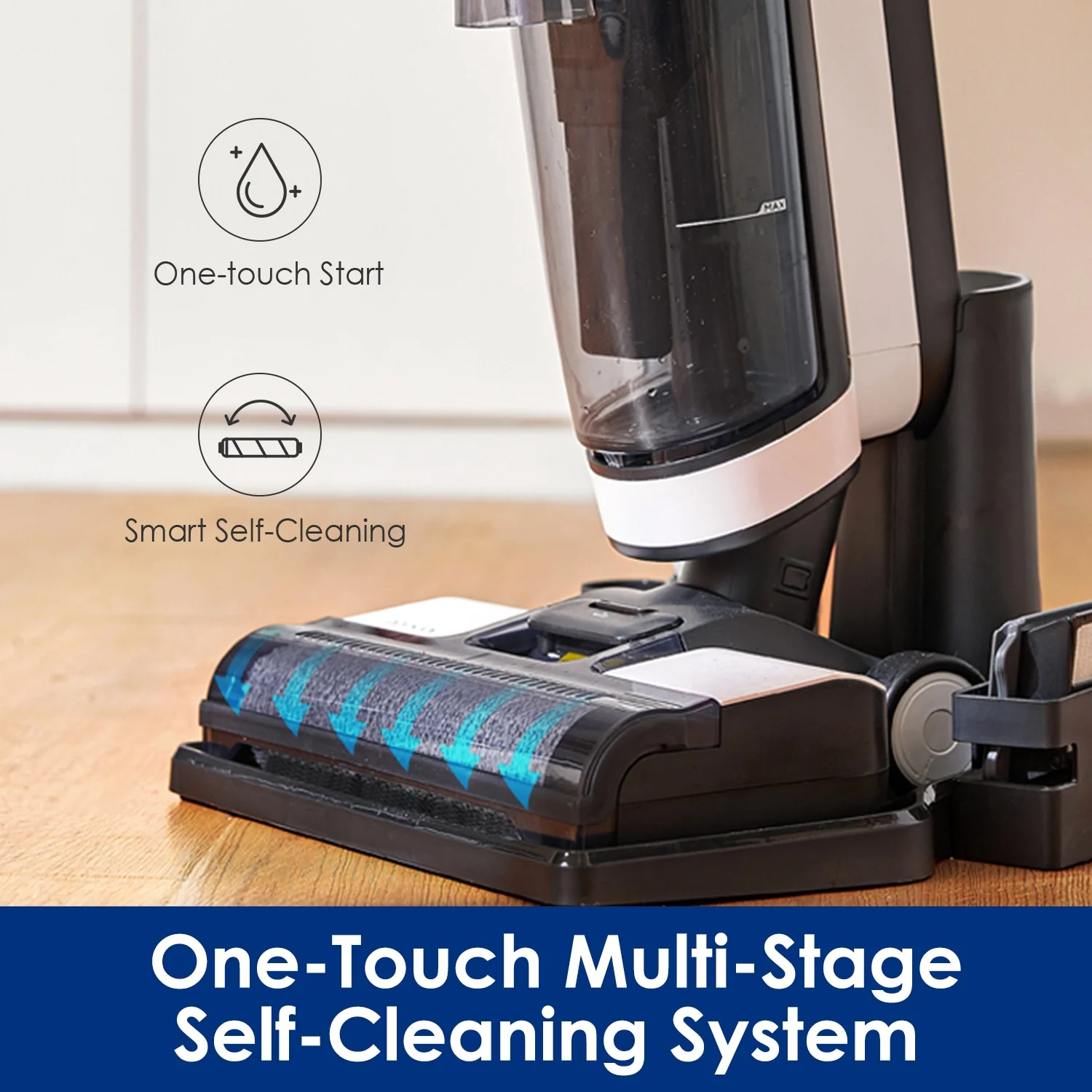 Cordless Smart Dry Wet Self-Cleaning Floor Washer Mop - Image 4