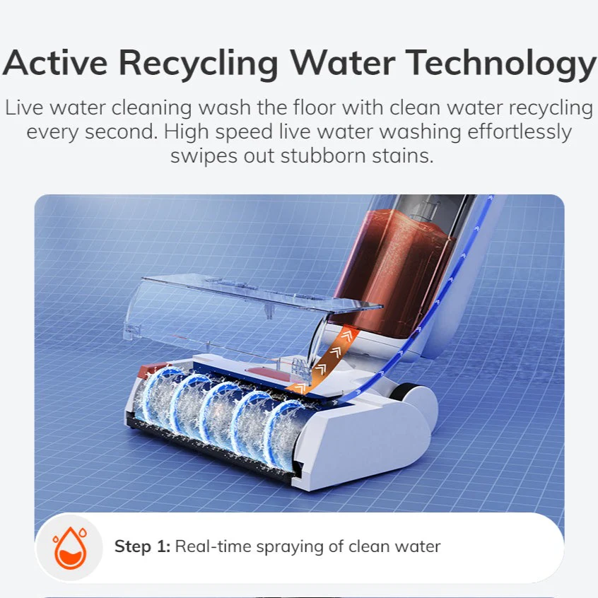 Cordless Wet Dry Self-Cleaning Smart Vacuum Mop Cleaner - Image 10