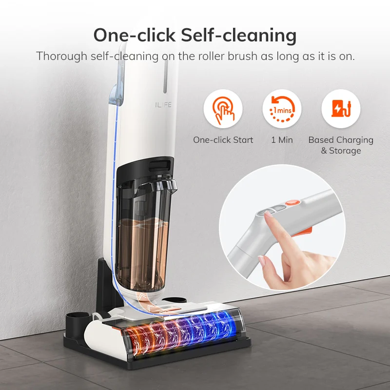 Cordless Wet Dry Self-Cleaning Smart Vacuum Mop Cleaner - Image 3