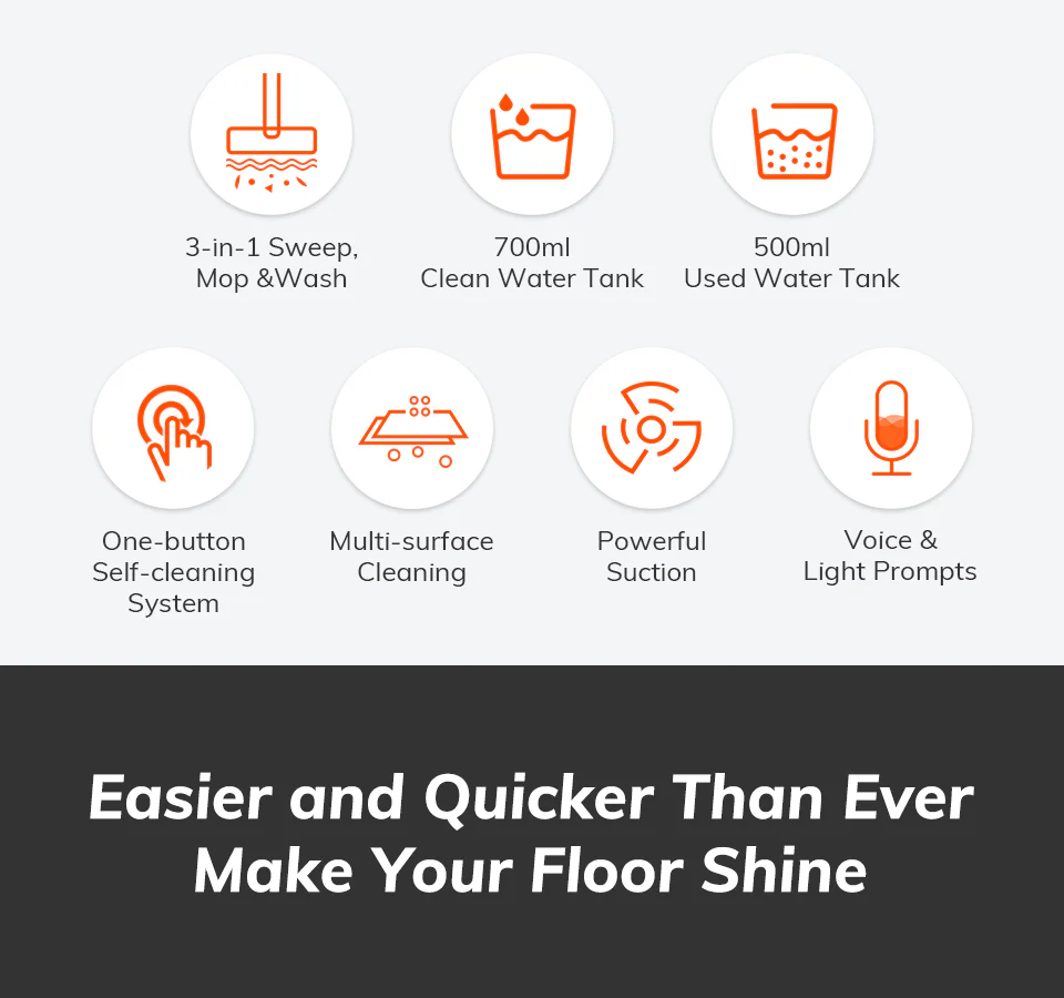 Cordless Wet Dry Self-Cleaning Smart Vacuum Mop Cleaner - Image 8