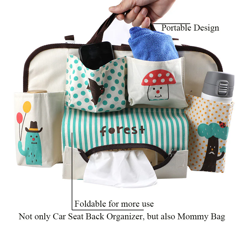 Creative Cartoon Car Back Seat Organizer - Image 20