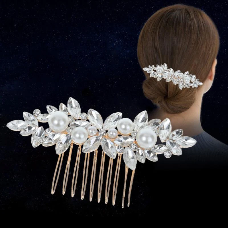 Crystal Bridal Hair Comb Pin - Image 12