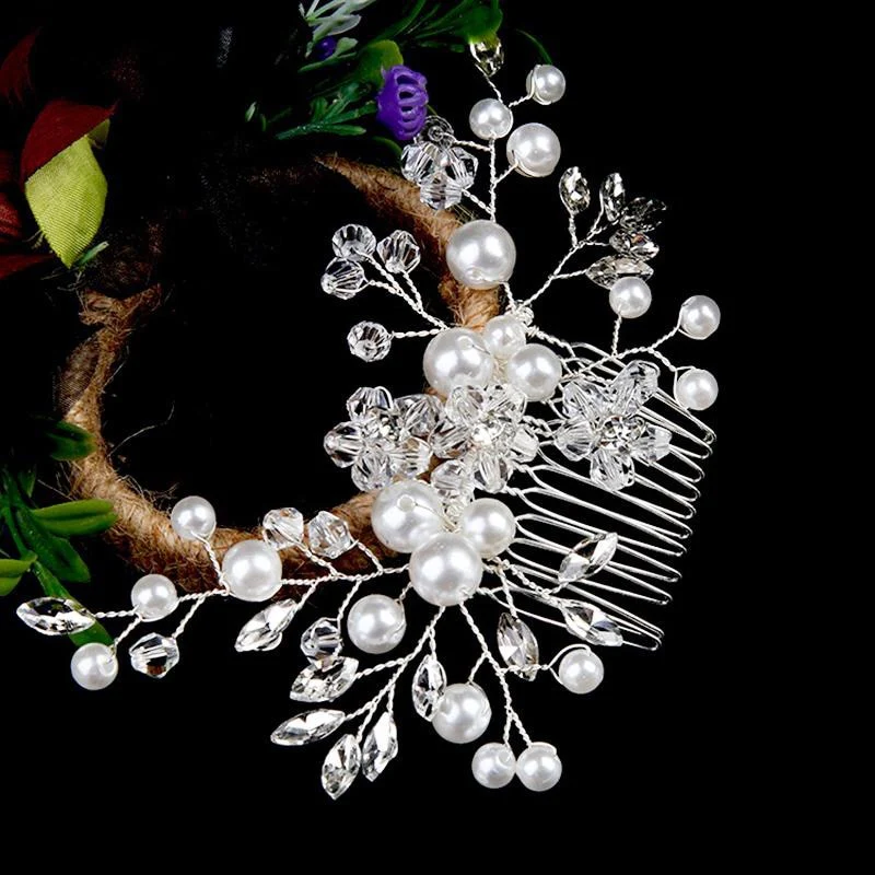 Crystal Bridal Hair Comb Pin - Image 15