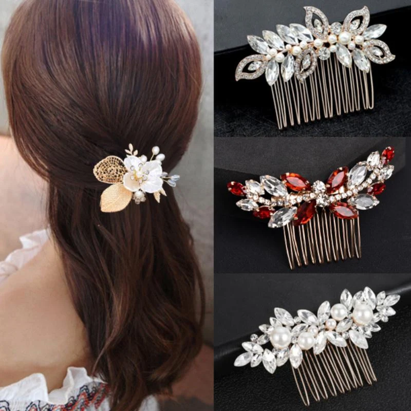 Crystal Bridal Hair Comb Pin - Image 17