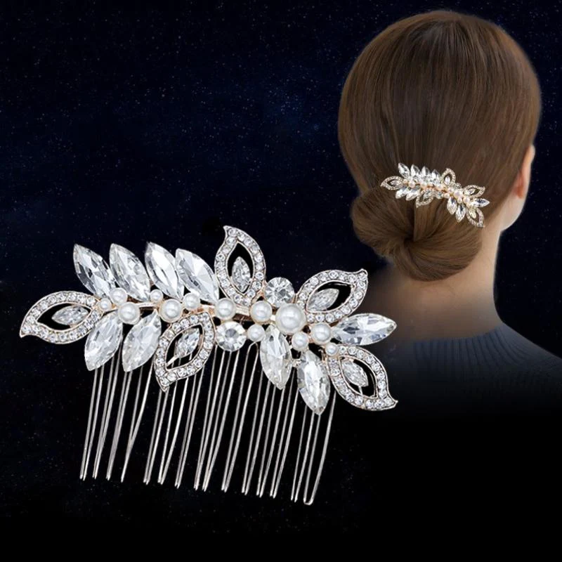 Crystal Bridal Hair Comb Pin - Image 20