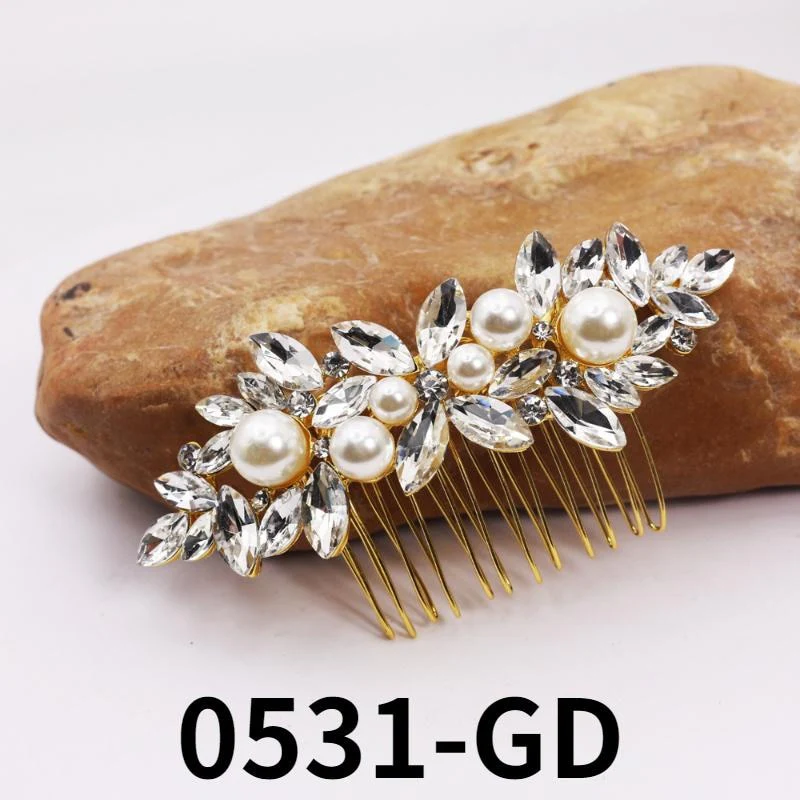 Crystal Bridal Hair Comb Pin - Image 3