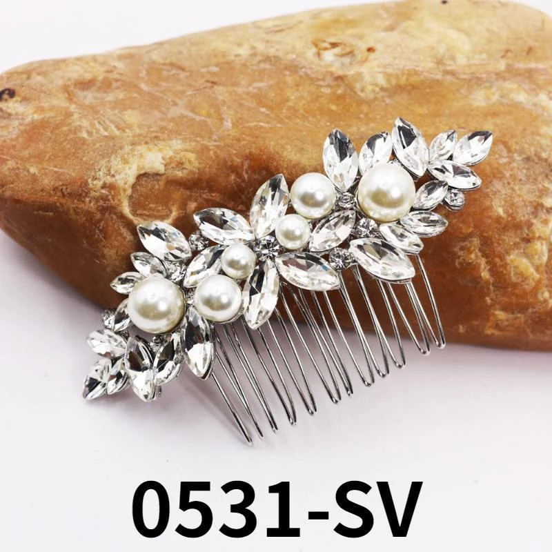 Crystal Bridal Hair Comb Pin - Image 8