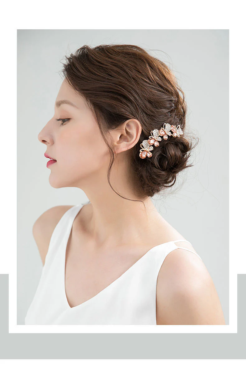 Crystal Butterfly Hair Pin - Image 17