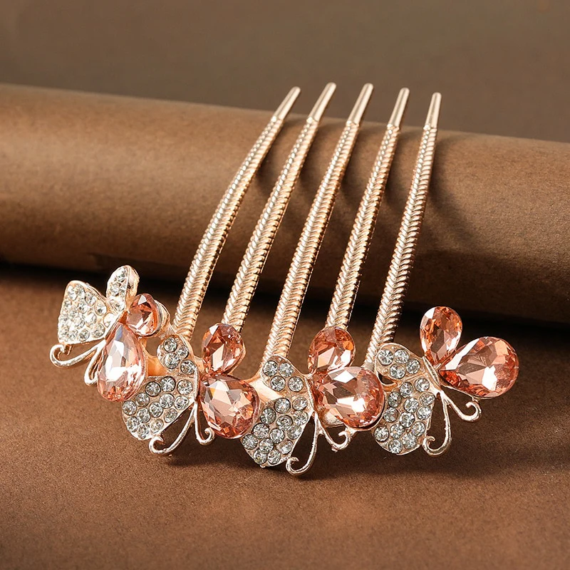 Crystal Butterfly Hair Pin - Image 3