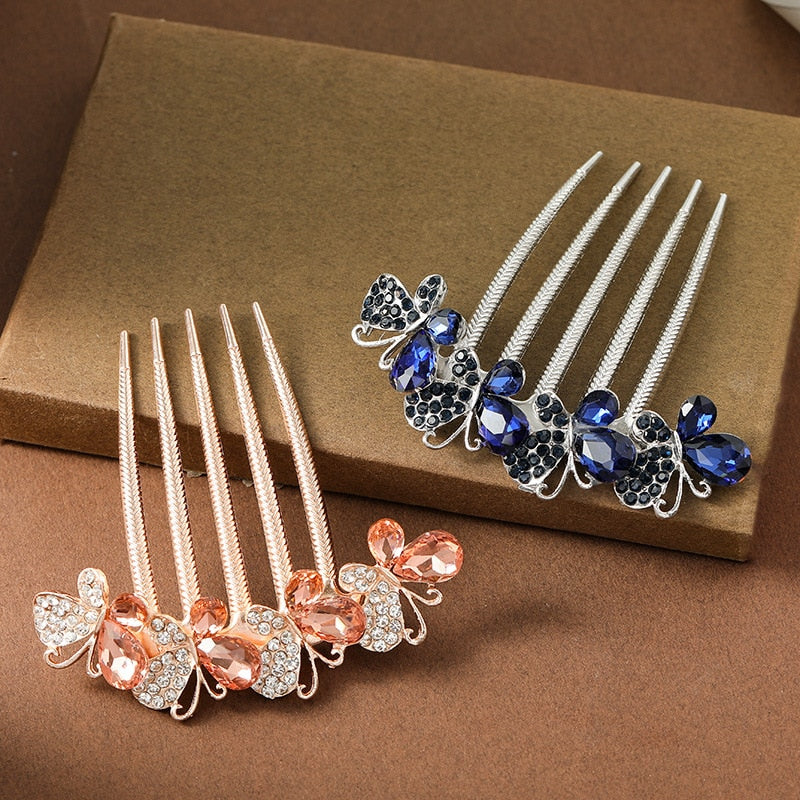 Crystal Butterfly Hair Pin - Image 8