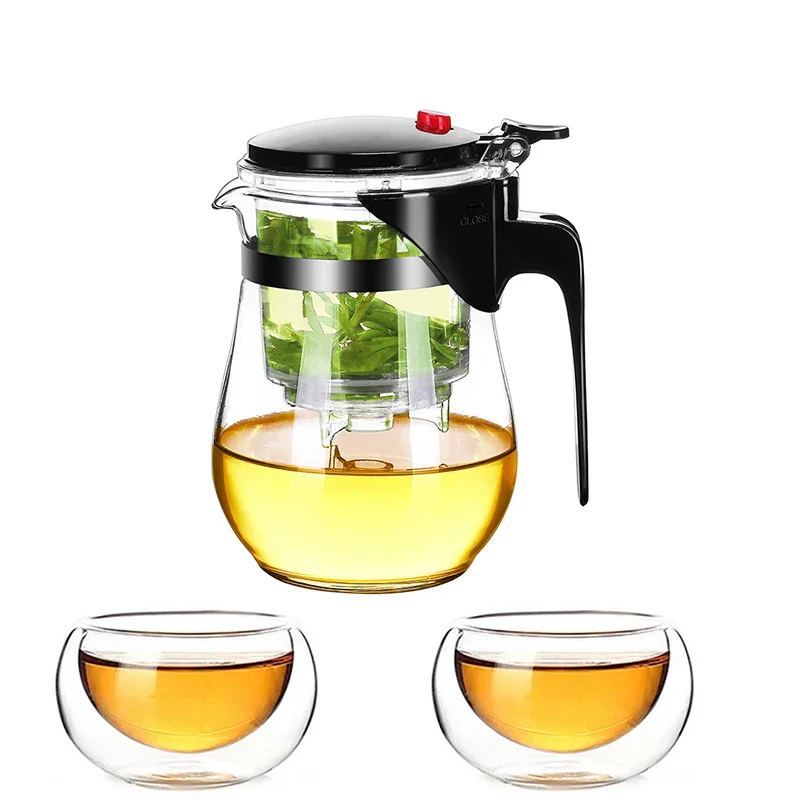 Crystal Clear Brew: Heat-Resistant Glass Teapot Set - Image 3