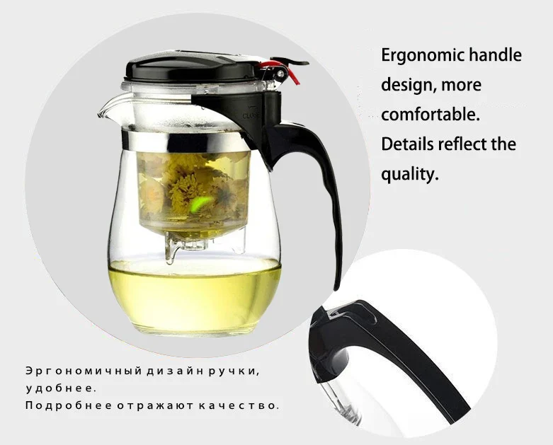Crystal Clear Brew: Heat-Resistant Glass Teapot Set - Image 5