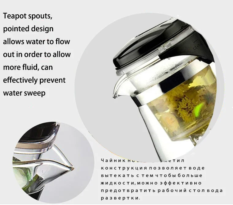 Crystal Clear Brew: Heat-Resistant Glass Teapot Set - Image 6
