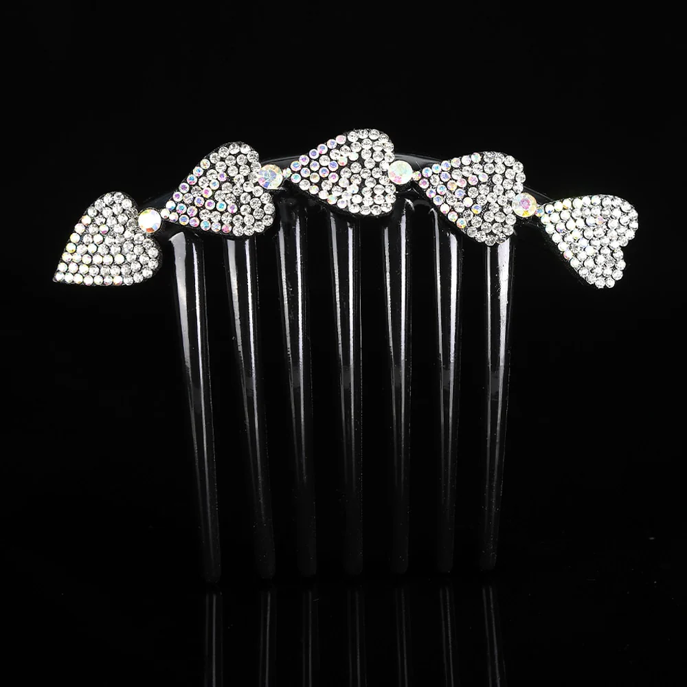 Crystal Rhinestones Flower Hair Comb Clip - Image 14