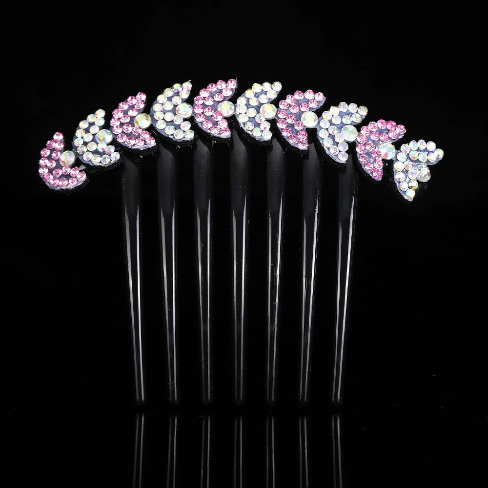 Crystal Rhinestones Flower Hair Comb Clip - Image 16