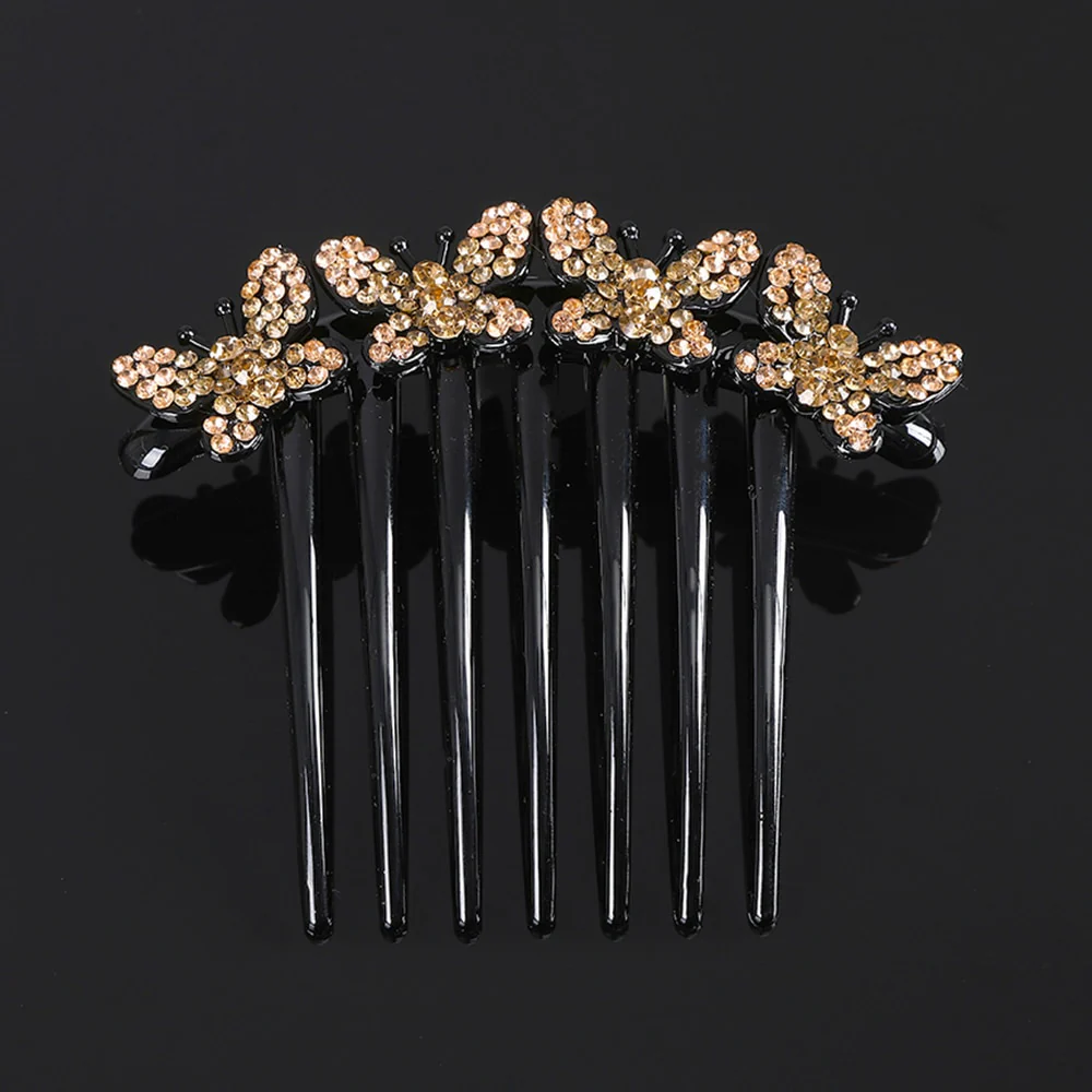 Crystal Rhinestones Flower Hair Comb Clip - Image 28