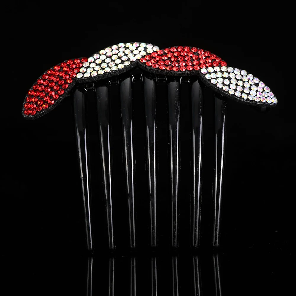 Crystal Rhinestones Flower Hair Comb Clip - Image 30