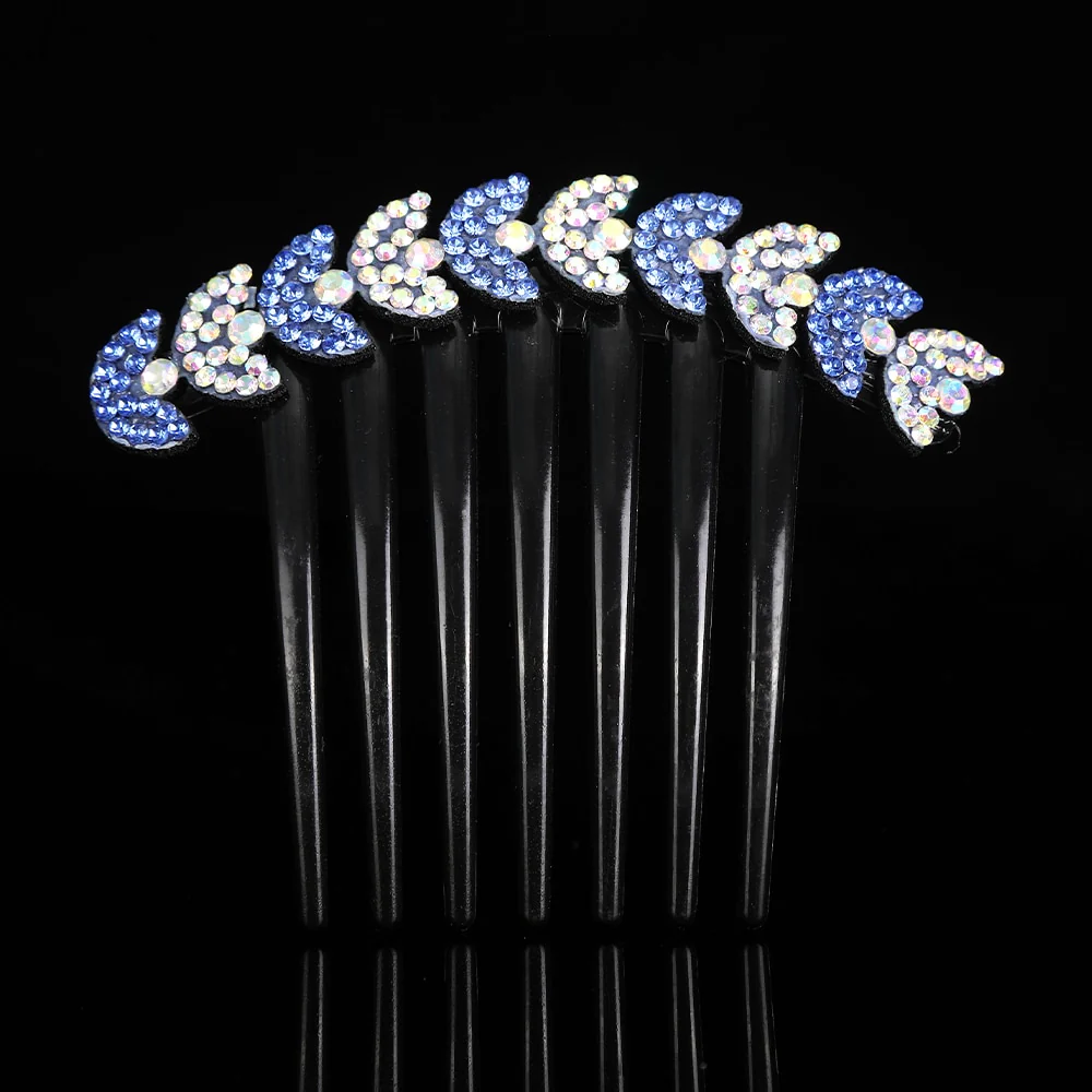 Crystal Rhinestones Flower Hair Comb Clip - Image 31