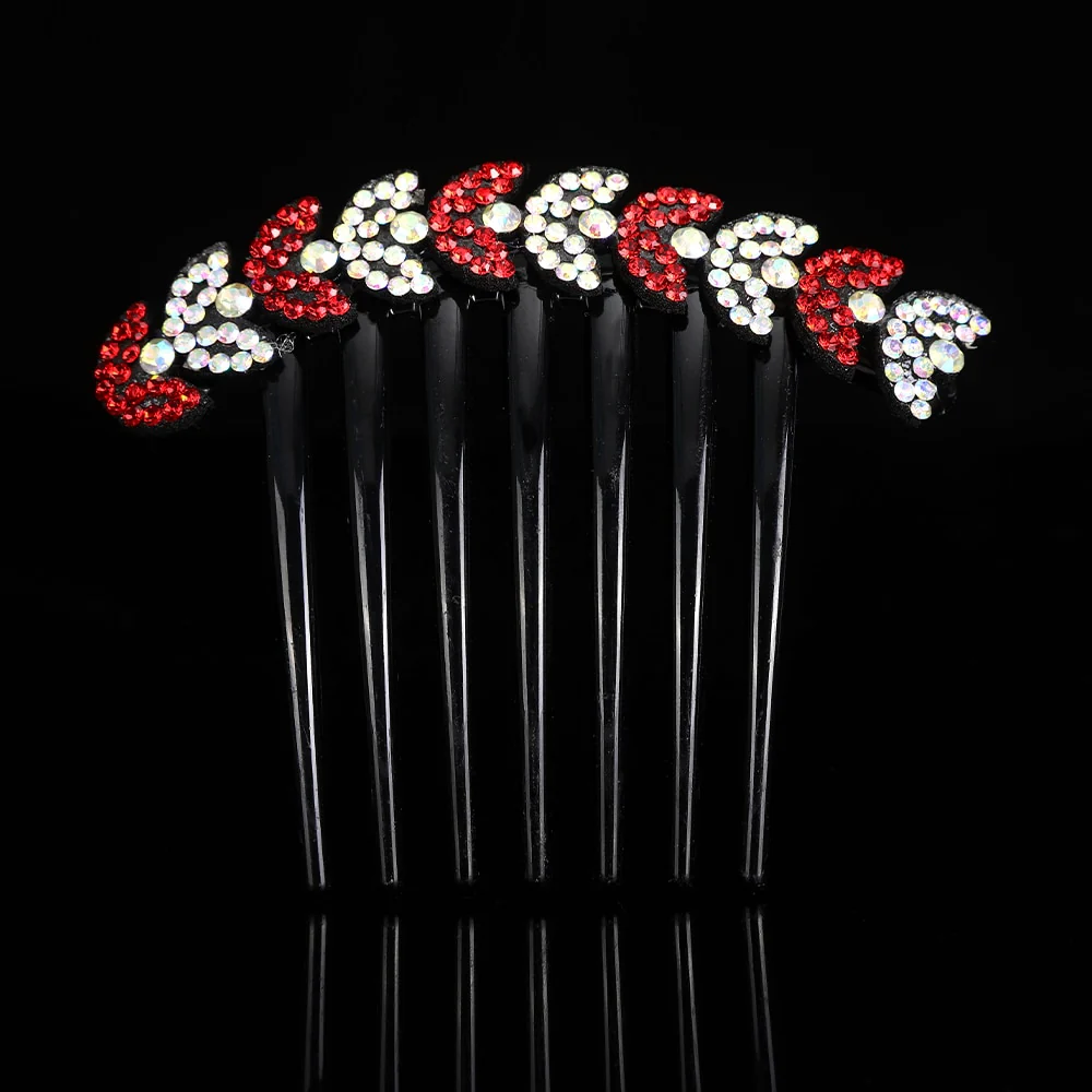 Crystal Rhinestones Flower Hair Comb Clip - Image 56