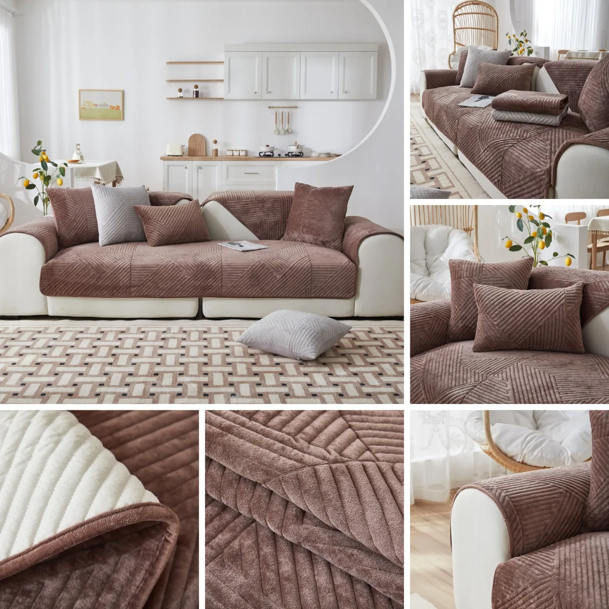 CrystalLuxe Non-Slip Couch Cover - Image 25