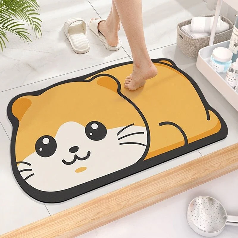 Cute Cartoon Non-Slip Quick Dry Bath Mat - Image 2